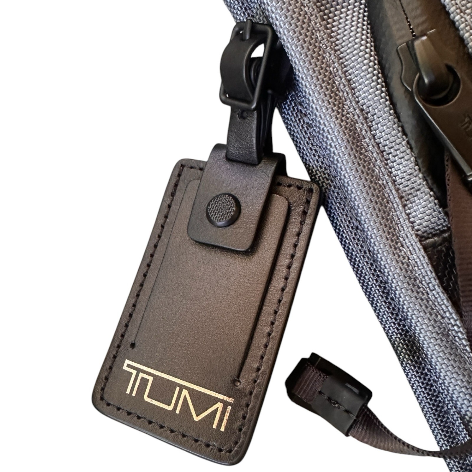 TUMI Alpha 3 Pocket Small Crossbody Bag in Strom Blue NEW