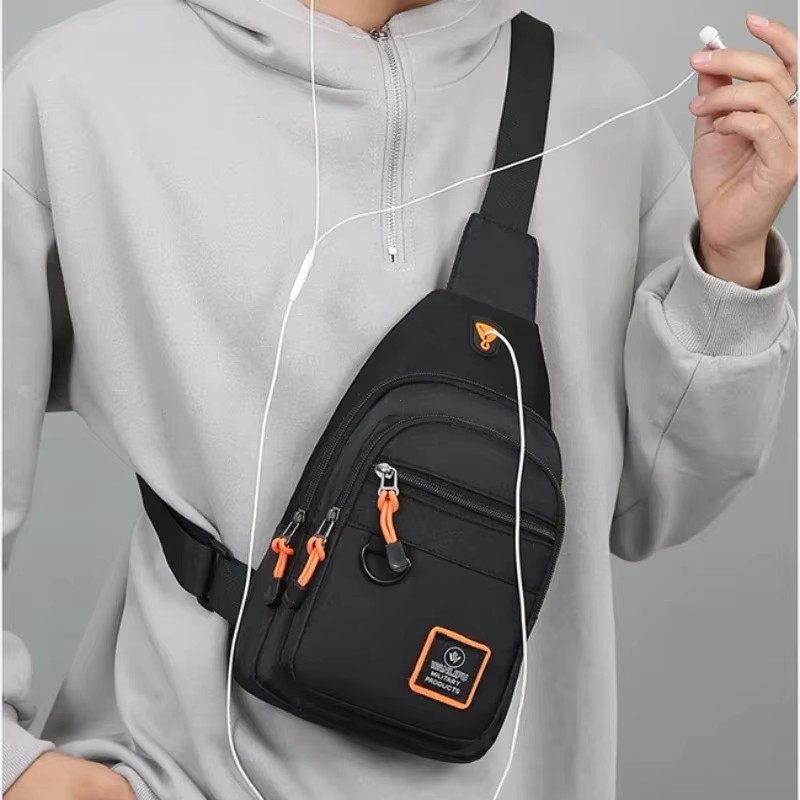 Bandolera De Viaje Para Hombre Bolsa De Pecho Oficina Casual Mochila Impermeable