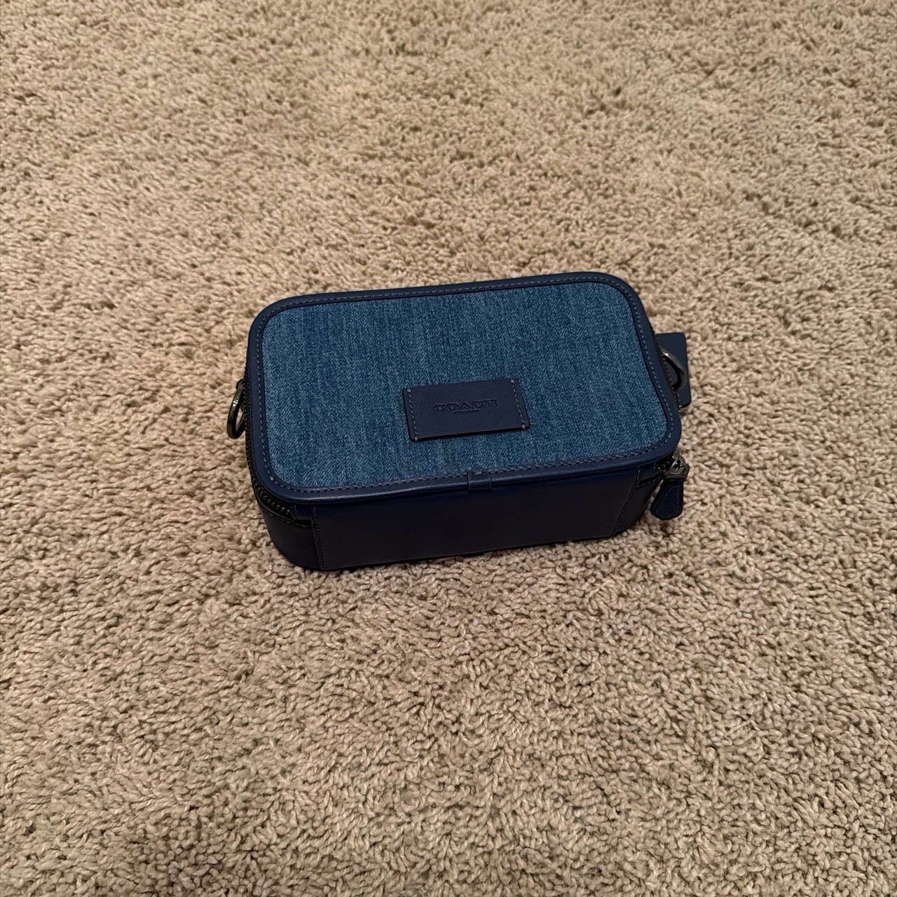 Coach Denim Toiletry Bag