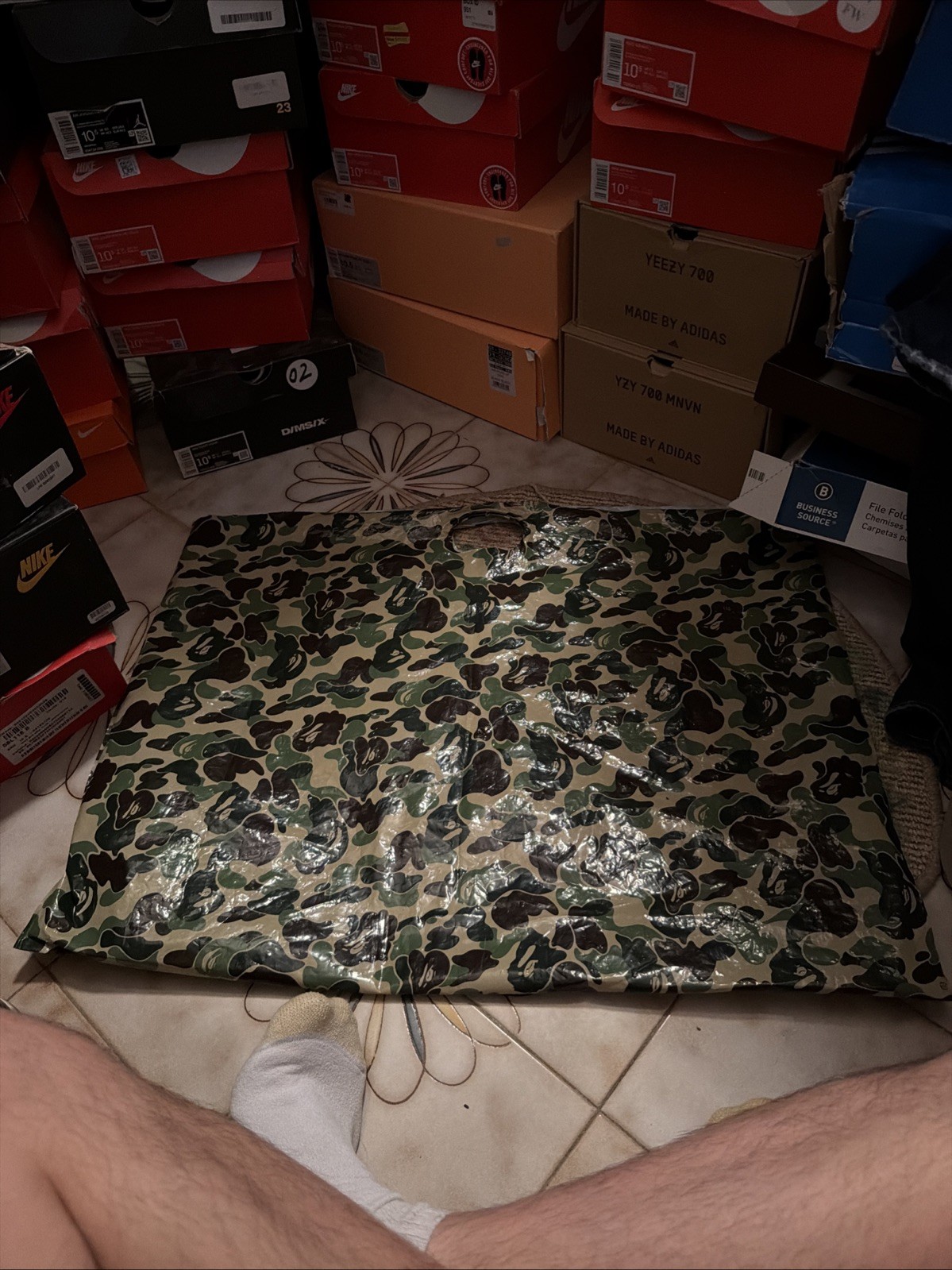 A Bathing Ape Plastic Shopping Bag Camo literally impossible to find