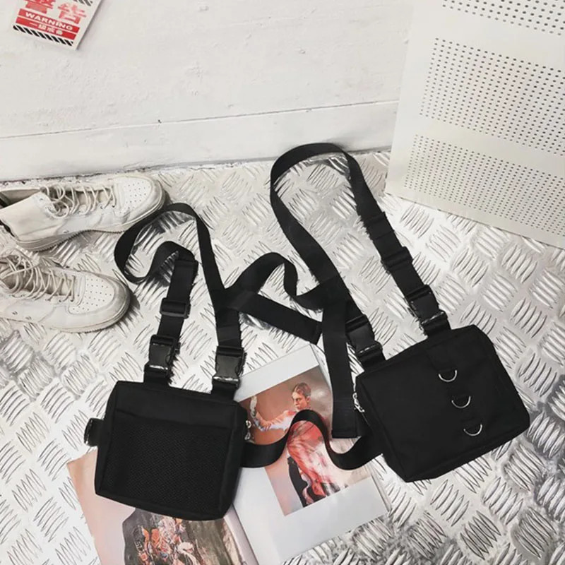 Hip Hop Chest Bag Tactical Streetwear Waist Pack Unisex Outdoor Functional Vest