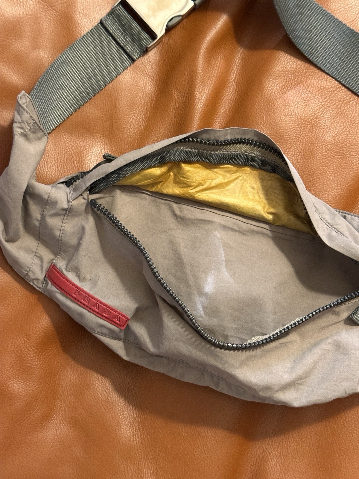 Prada Nylon Bum Bag – Grey