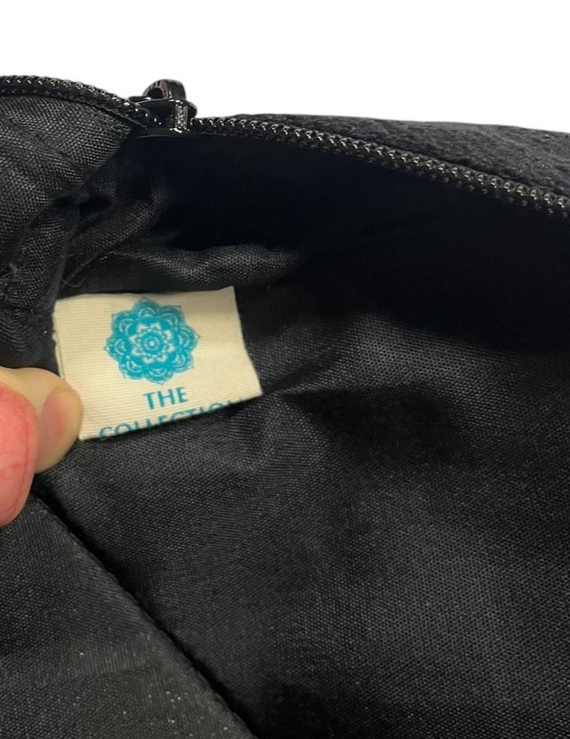 HIMALAYAN HEMP x THC-FREE Black Small NEPAL-MADE MINI-BACKPACK Hike Gym Travel