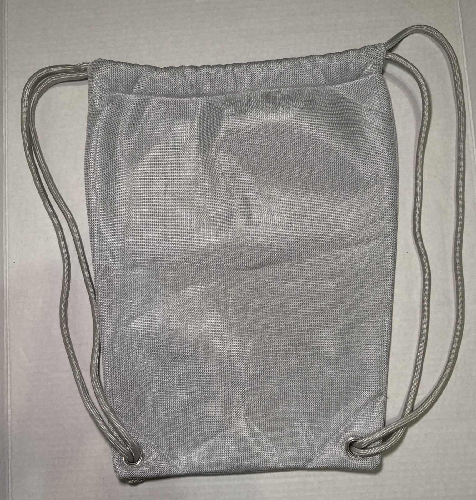 Nike silver String backpack Bag 16×11.5 in