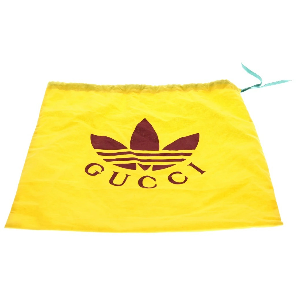 Gucci adidas Adidas Logo PVC Leather Shoulder Bag Black Blue 702427 498879 New