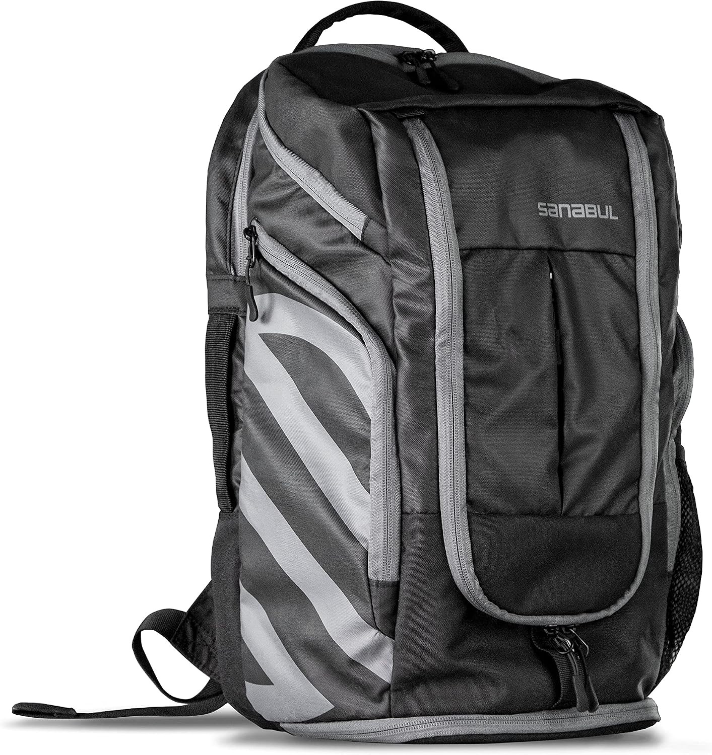 Combat Gear Sports Backpack for Men – Multi-Compartment Gym Bag Black/Grey