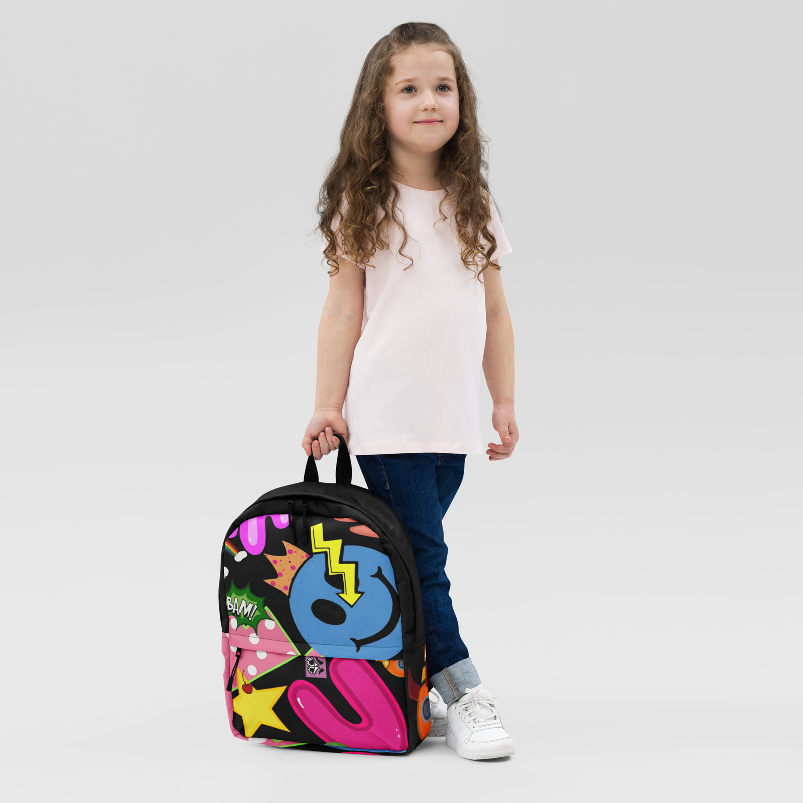 Girl’s Emoji Pop Art Backpack