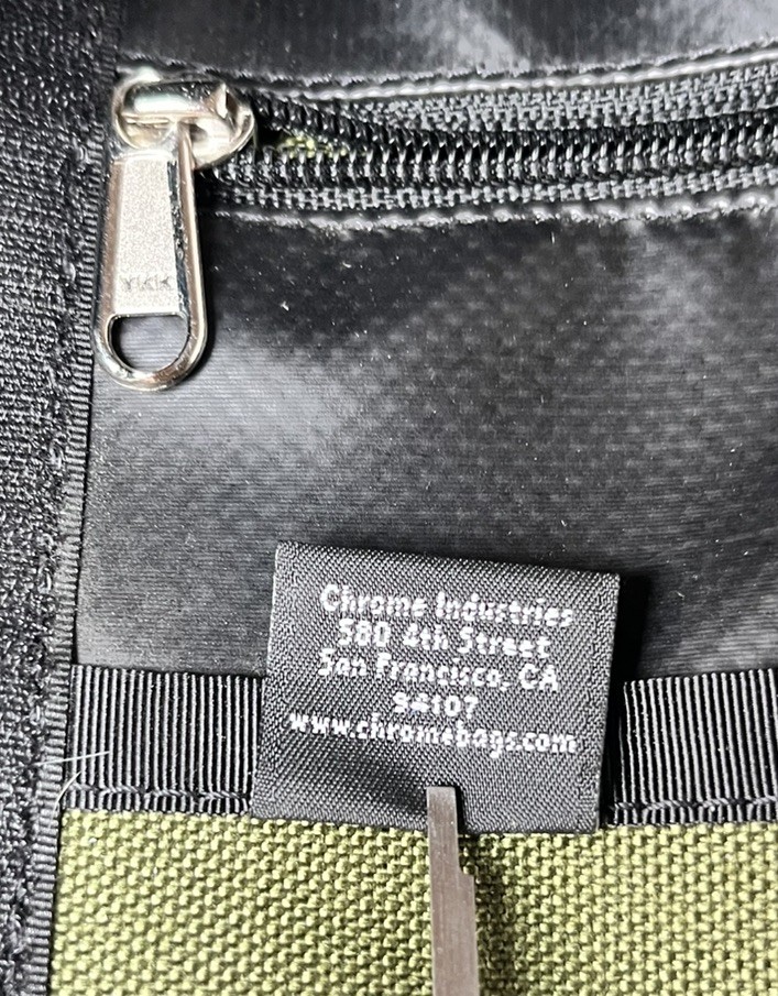 Chrome Industries Messenger Bag Green Mini Metro Seat Belt Flap City 19”x13”x7”