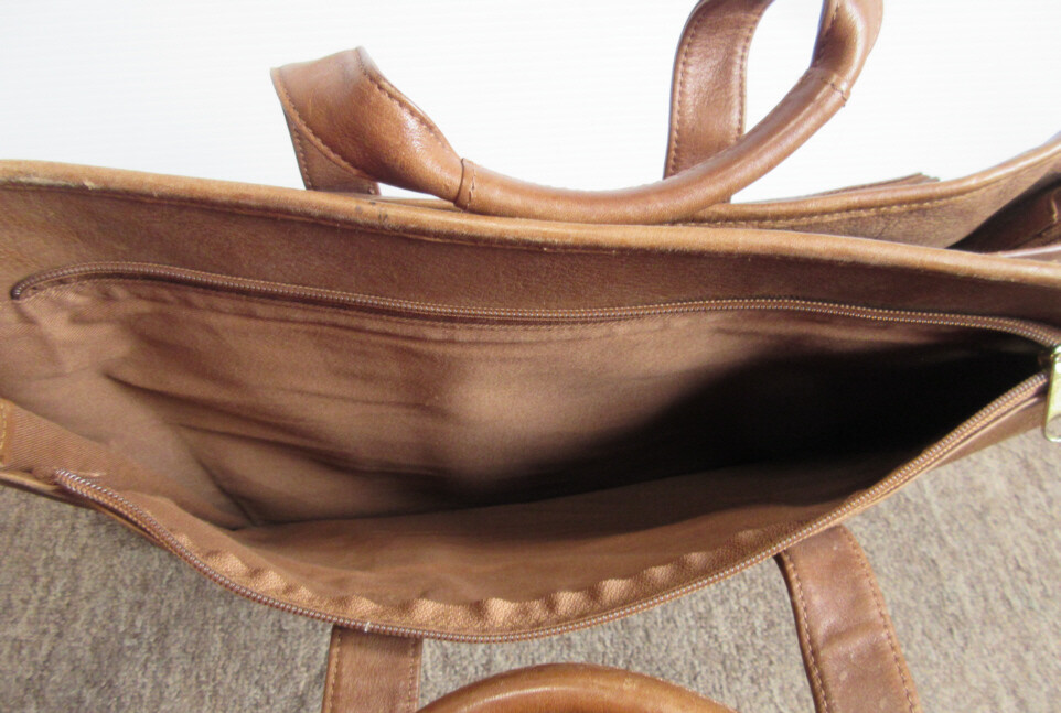 Boulder Ridge Glove Tanned Cowhide Brown Leather Briefcase Messenger Bag
