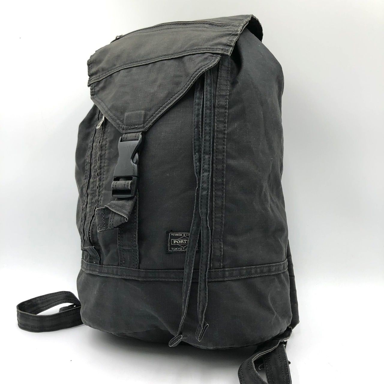 Porter Black Nylon Backpack 42cm x 26cm x 14cm Used