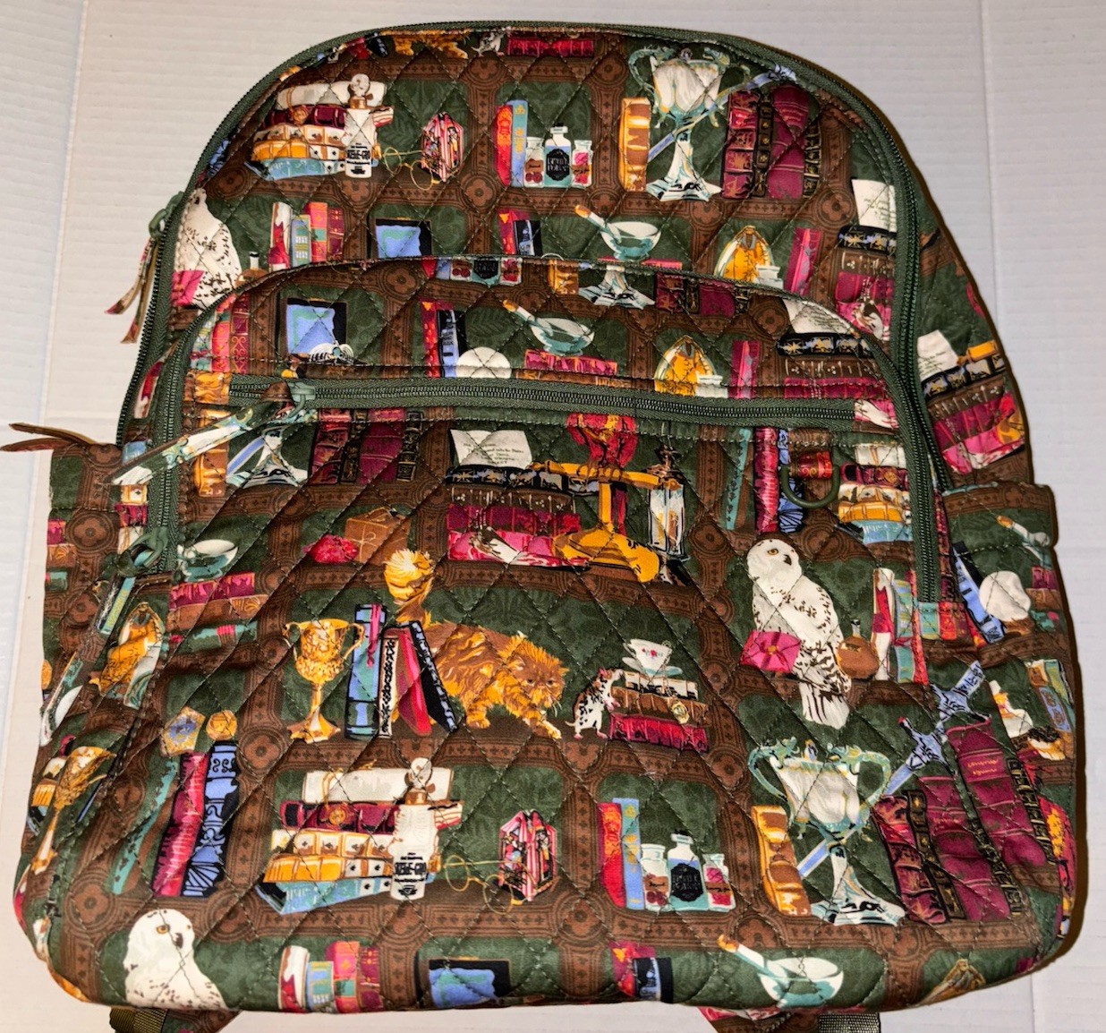 Vera Bradley Bancroft Backpack Bag Harry Potter Hogwarts Library NWT