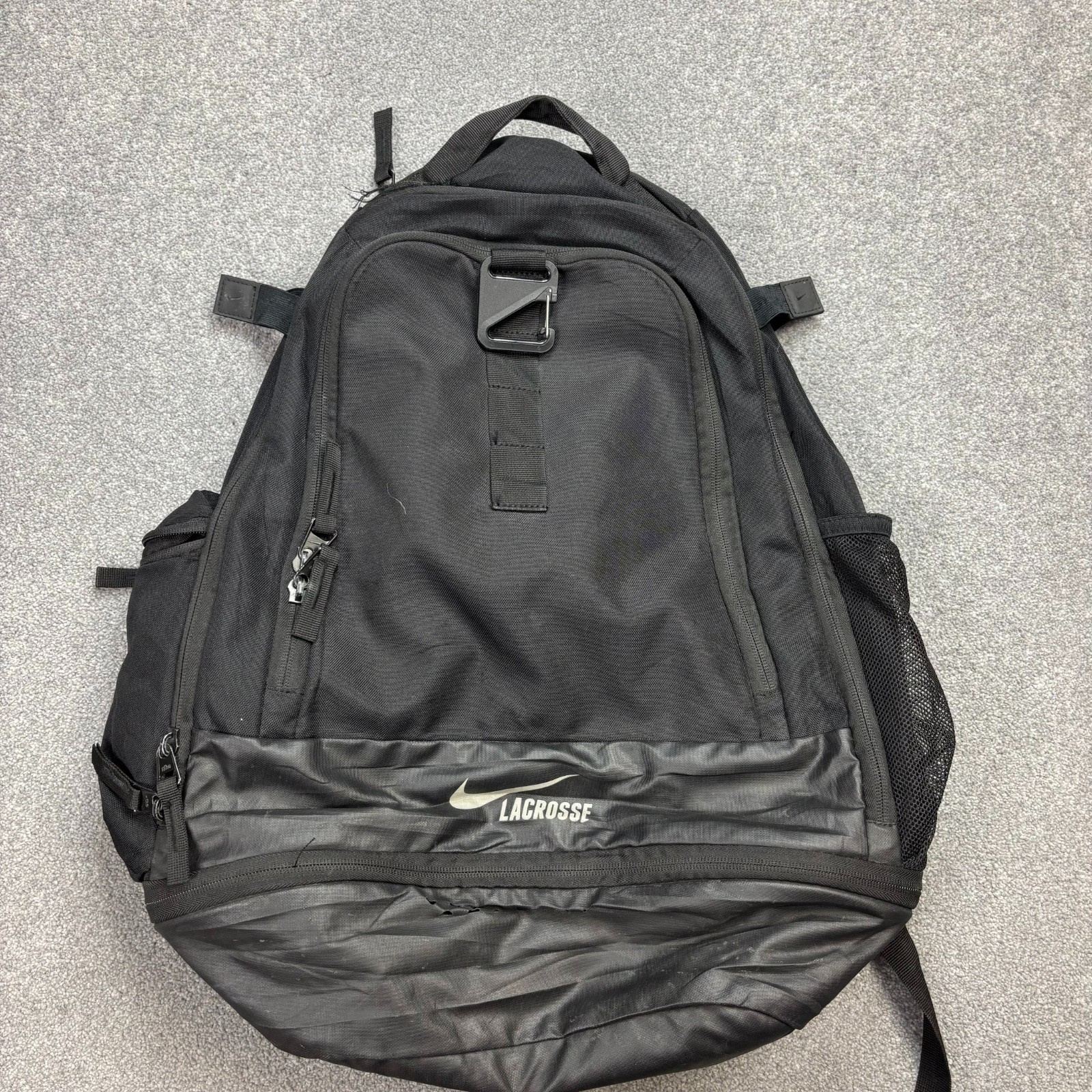 Nike Bag Adult Black Utility Swoosh Outdoor Sports Casual Y2K Logo Mens