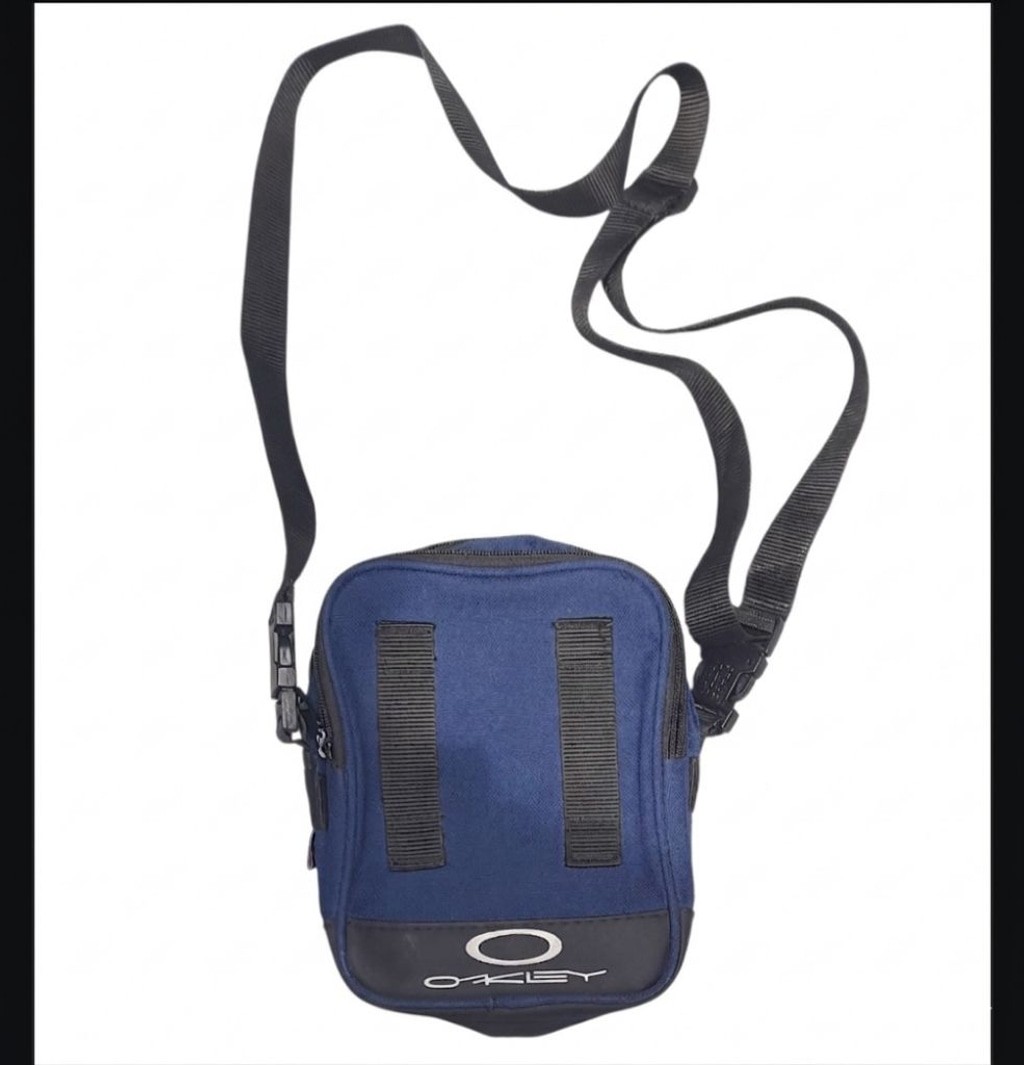VINTAGE OAKLEY GENUINE SOFTWARE Crossbody Bag Black Blue Day Pack – Rare