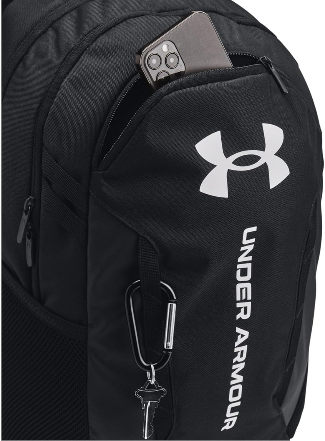 Unisex-Adult Hustle 6.0 Backpack, (002) Black/Black/White, One Size Fits Most