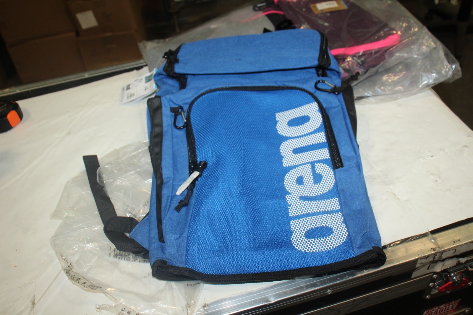 Arena Team Backpack 45 Royal Melange Blue Swimming