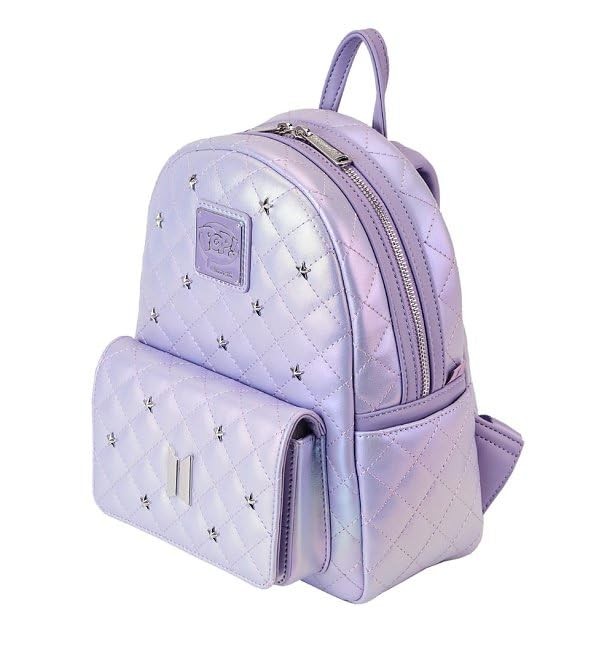 BTS Logo Iridescent Purple Mini Backpack