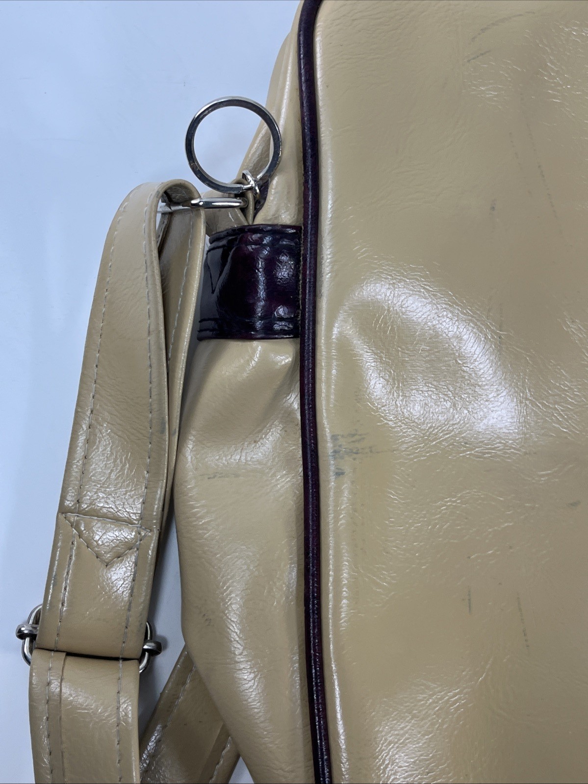 Astro Boy Backpack Vinyl Thailand used 14″ wear stains