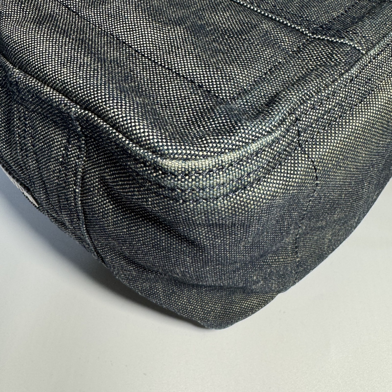 PORTER Deeper Boston Bag Gray Denim Quilted Yoshida Japan