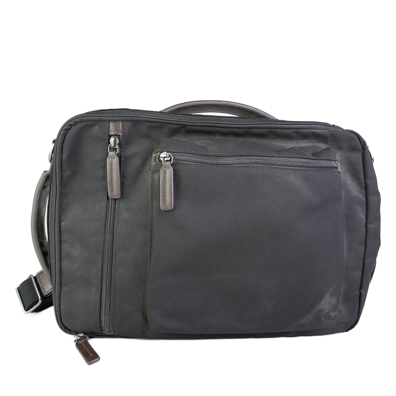 Fossil Buckner Canvas Messenger Bag Work Travel Crossbody 13 Inch Laptop VTG
