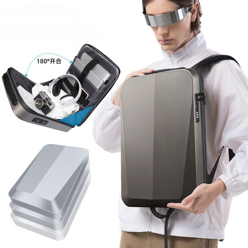 15.6in Premium Mens Backpack Computer Bag Anti-theft Waterproof Usb Business Bag