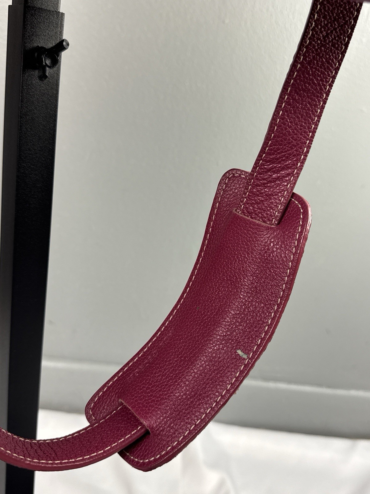 Jack Georges Fuchsia Leather Briefcase Y2K 90s Professional Laptop Bag USA Made
