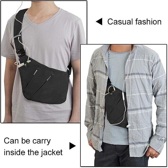 Sling Bag RFID Blocking Sling Backpack Crossbody ChestBag Daypack Waterproof NEW