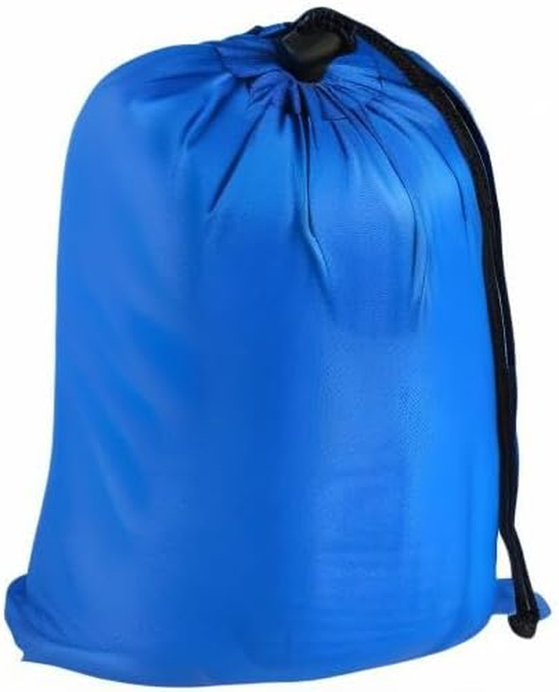 Drawstring Bag with Toggle – Nylon Cinch and Ditty Pouch Six-Pack (Blue, 6 x 8 I