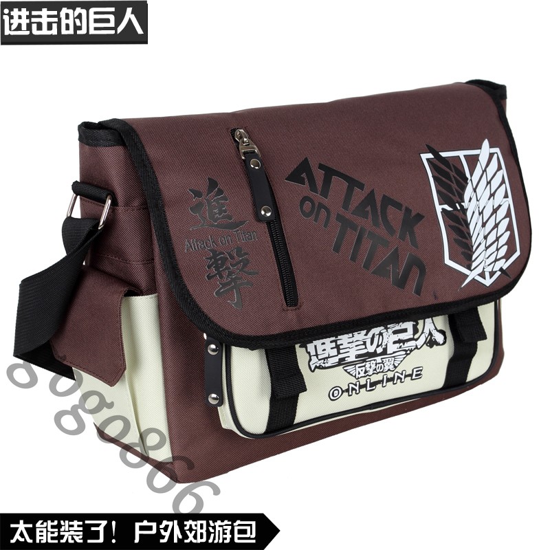 Anime Schoolbag Attack on Titan Casual Messenger Bag Shoulder Bag Student Gift