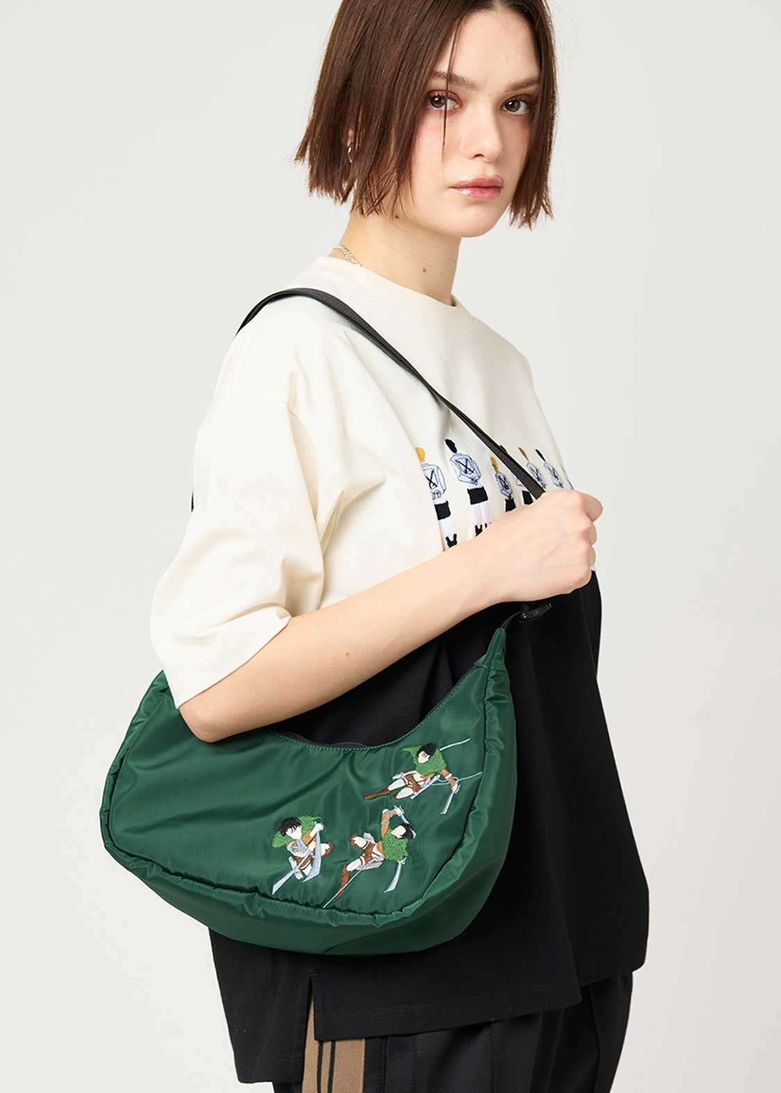 Attack on Titan Levi Mini Shoulder Bag Survey Corps Wings Graniph Japan Limited