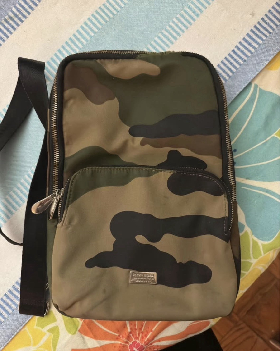 (Reason Clothing NYC) Woodland Camouflage Crossbody Bag – Streetwear