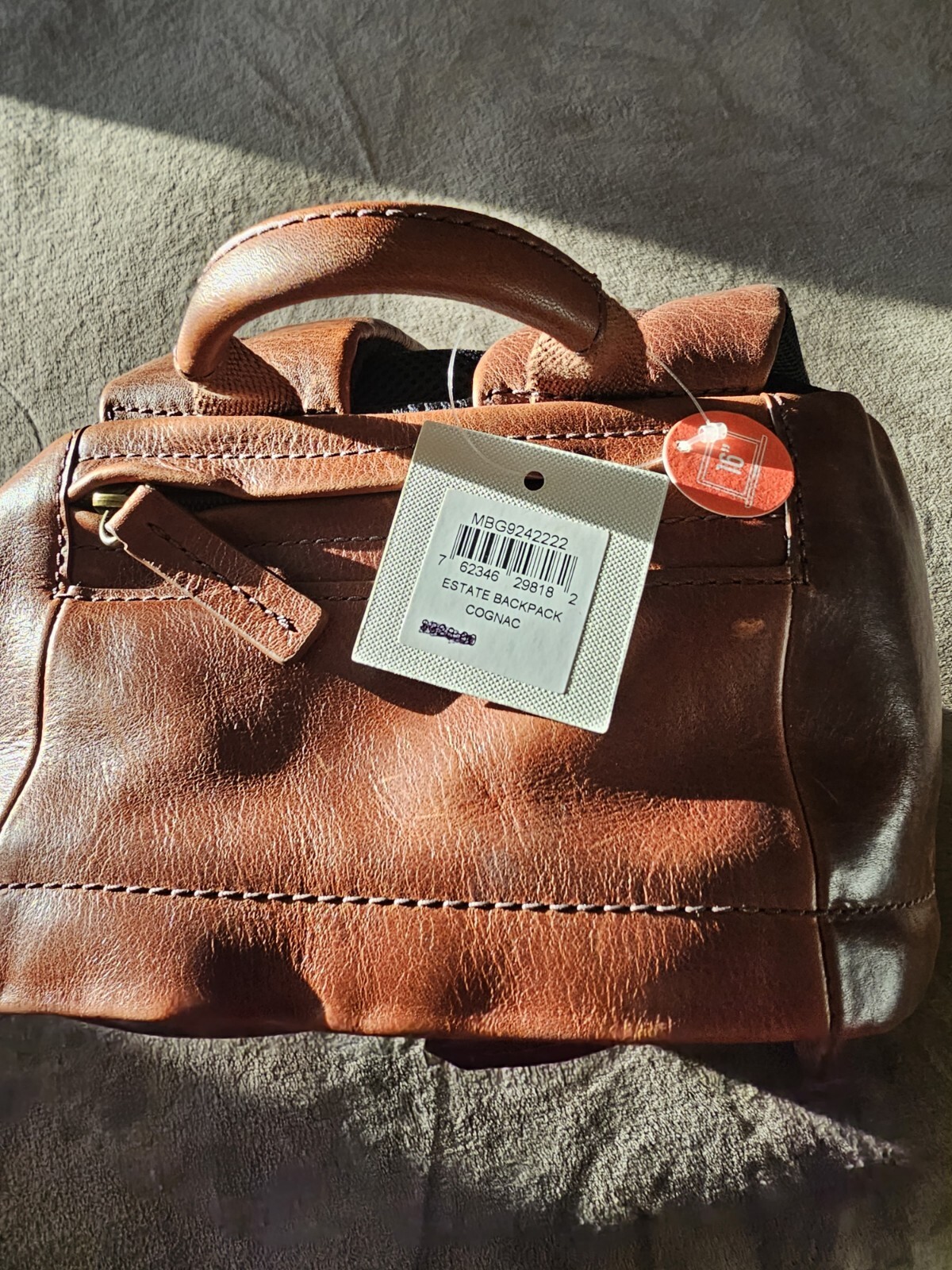 FOSSIL…16 inch Estate Backpack COGNAC MBG9242222….