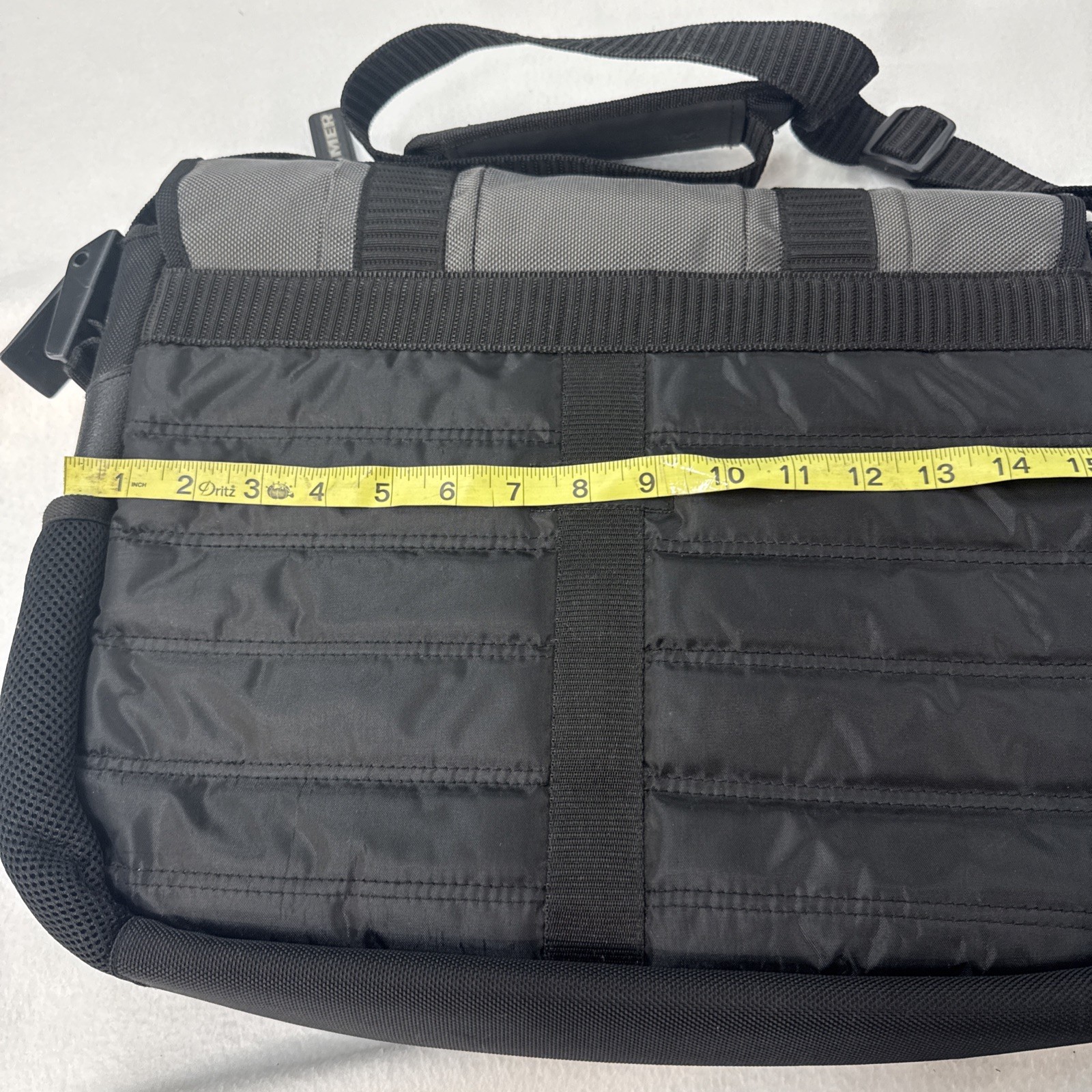 HUMMER MESSENGER LAPTOP COMPUTER SHOULDER BRIEFCASE BAG 17×14 clean
