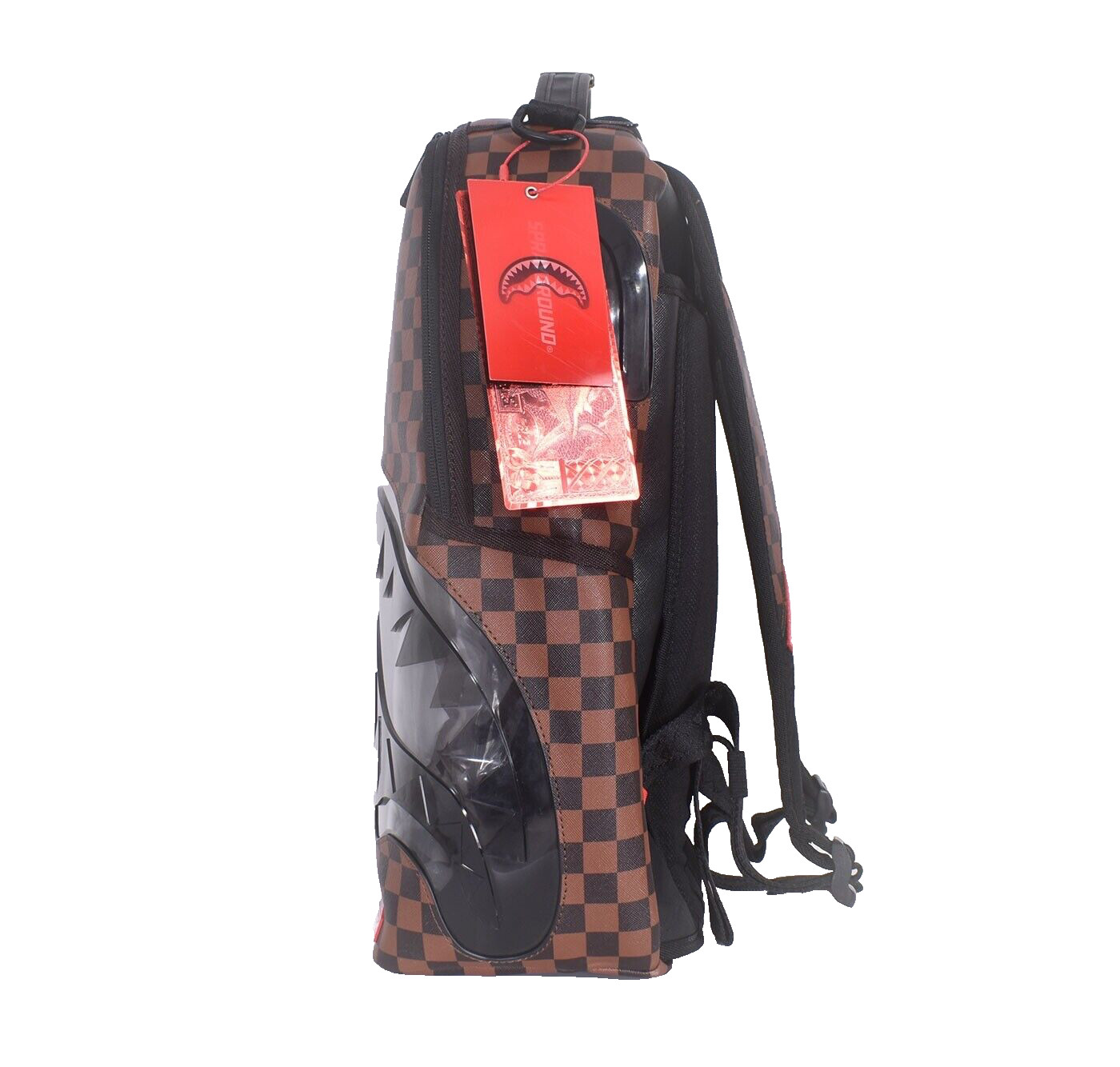 Sprayground White Backpack Scream Shark Bite Gym School Books Bag In Paris New