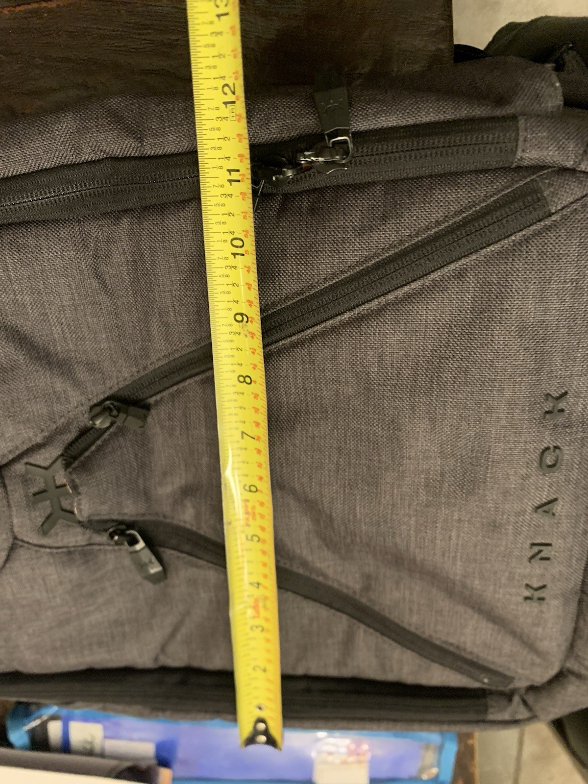 KNACK PACK Series 1 MEDIUM Expandable Backpack GRAY Travel 27-39 Liters