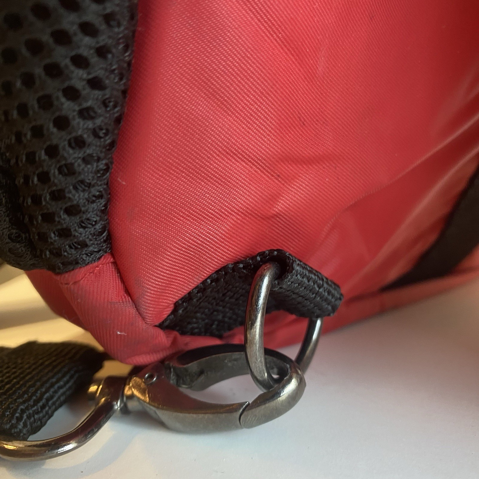 Vintage Universal Studios Sling Backpack Red Black Y2K Gorpcore Tech Bag Retro