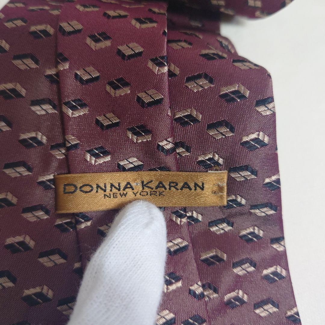 Donna Karan New York Tie Brown Patterned Men’s Neckwear