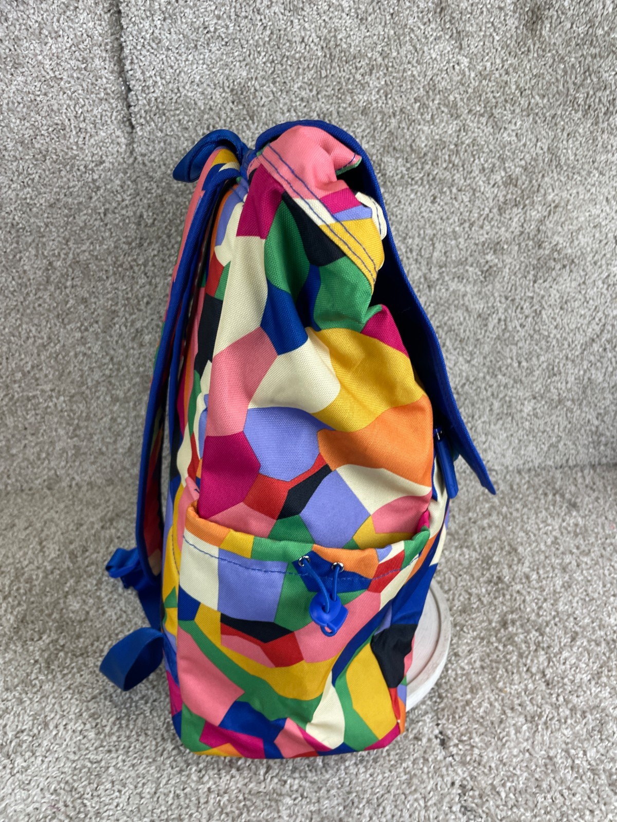 Vera Bradley Backpack Men Lighten Up Drawstring Geometric Multicolor