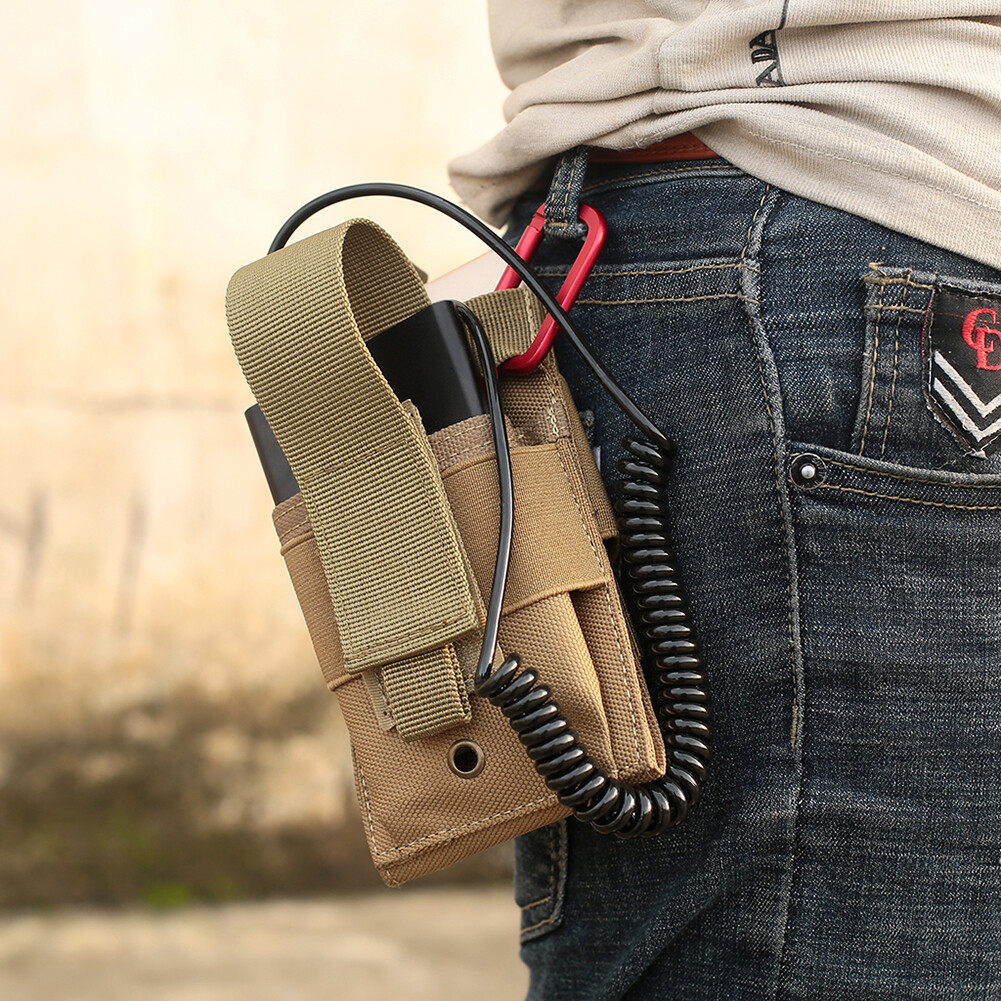 Tactical Nylon Universal Mobile Phone Case Bags MOLLE Waist Belt Backpack Pouch