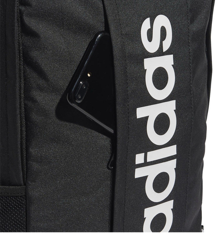 Adidas Essentials Linear 18.5L Backpack School/Work/Gym Black-White FREE SHIP
