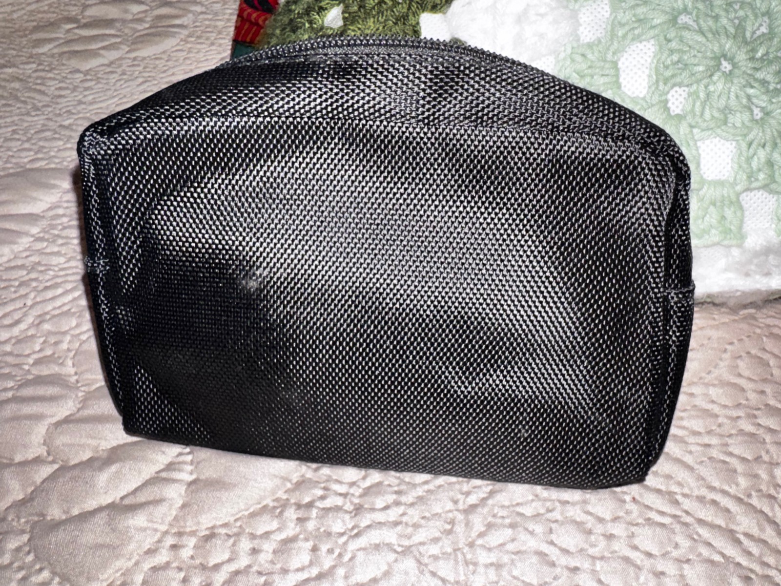 TUMI For Delta Ballistic Black Toiletry Bathroom Tech Pouch Bag + extras NEW