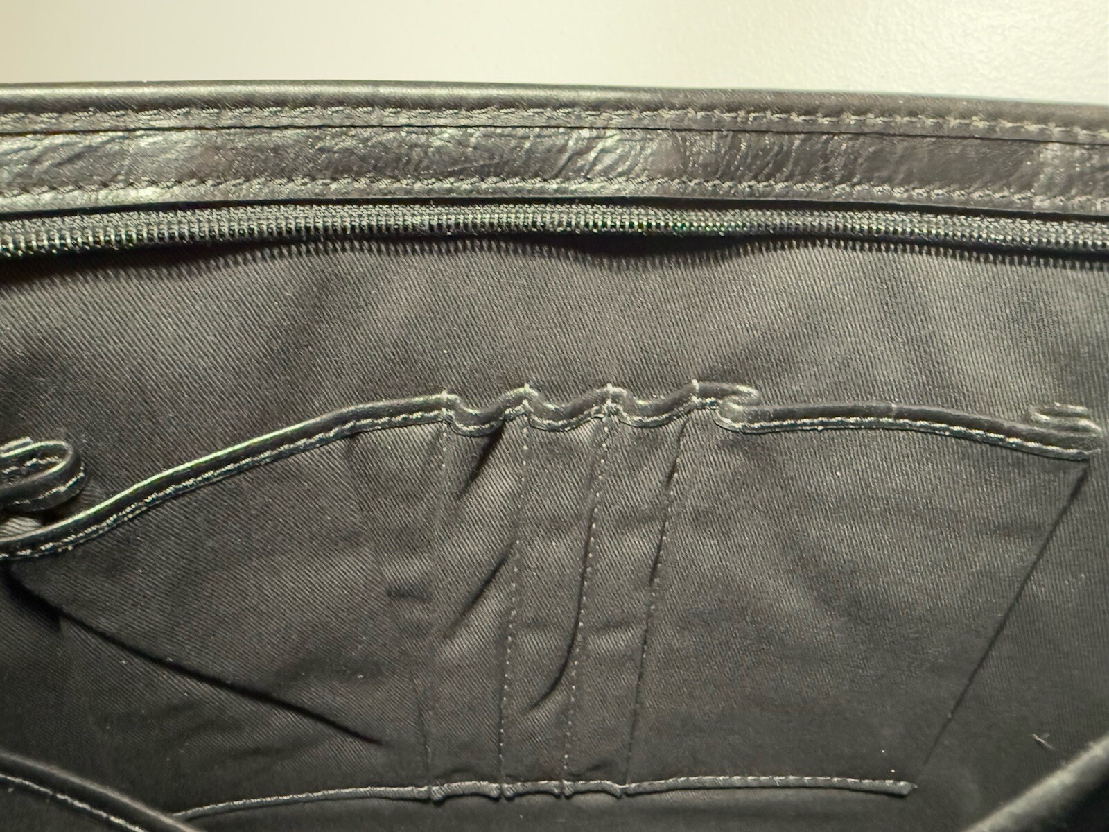 NWT FOSSIL Gray Suede/Black Leather Brief Case Messenger Brief Bag 15”x11.5”