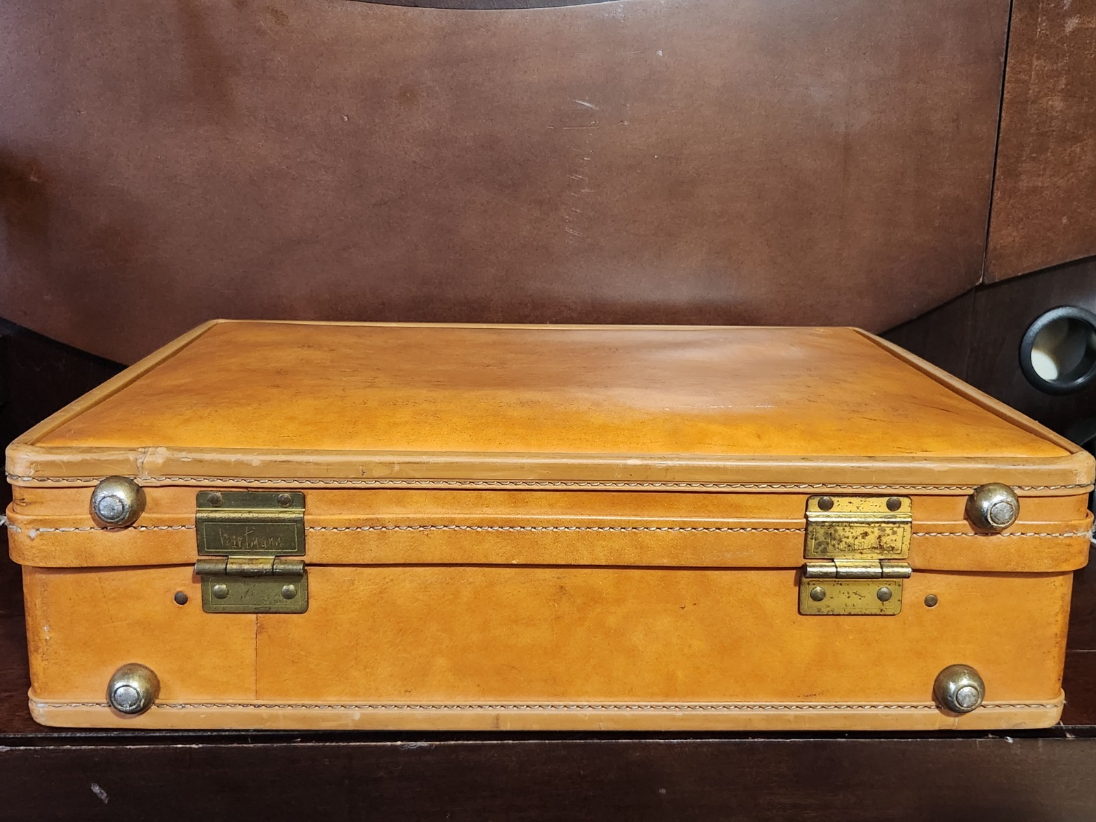 Vintage Hartmann Belting Leather Attaché Overnighter Briefcase 18″X14″X5″