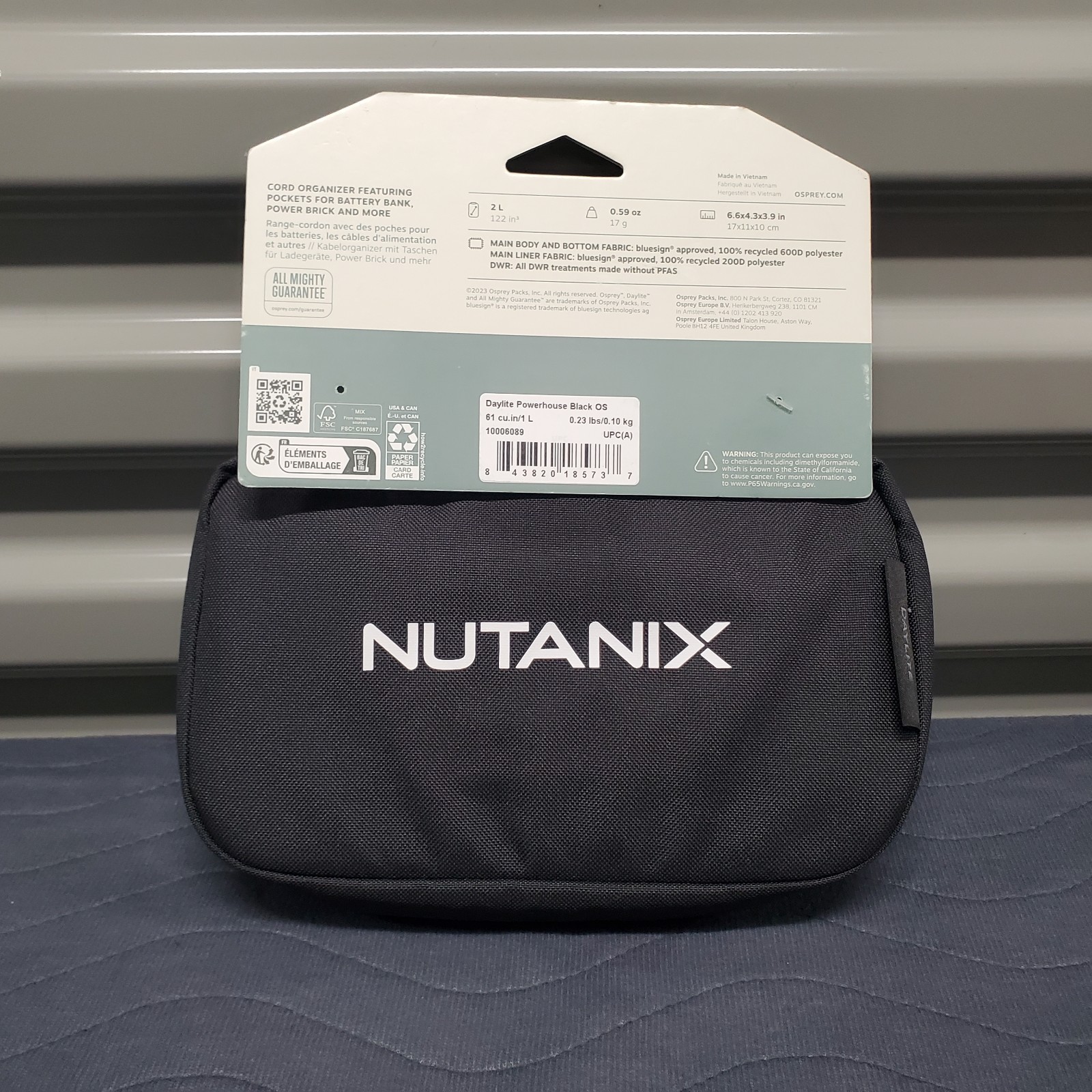 Osprey Daylite Powerhouse Tech Organizer Pouch Case Black BNWT Nutanix Corporate