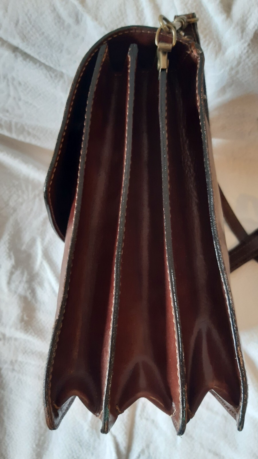 leather document bag. Vintage, brand The Trend made in Italy. 44×32 cm