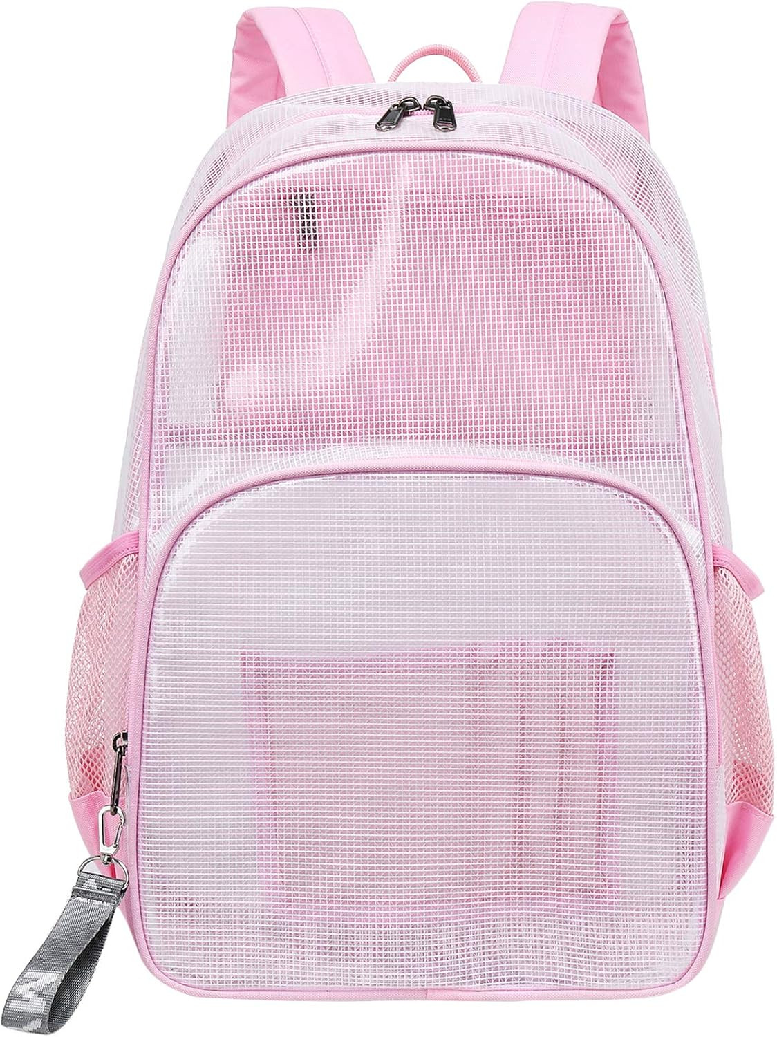 Heavy Duty Mesh Backpack See through Bag Stadium Approved Schoolbag with Laptop