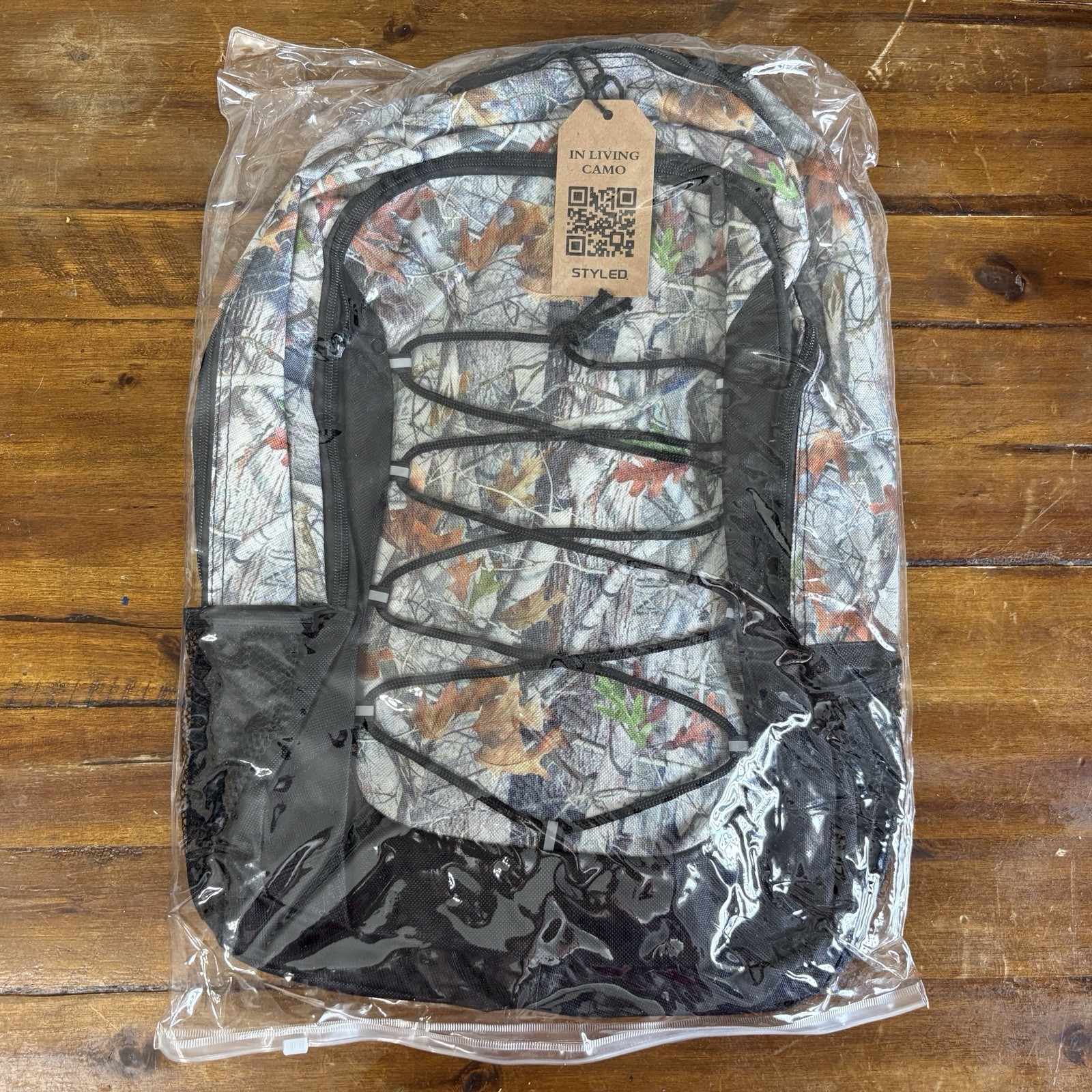NWT Camo Backpack Basic Classic Camouflage School Sports Hunting Travel
