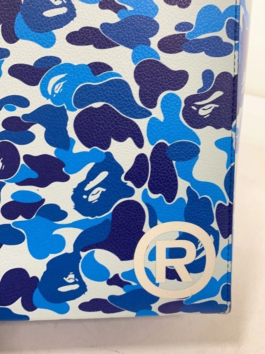 A BATHING APE Tote Bag Polyester Multicolor Camouflage Depth 10cm Height 25.5cm