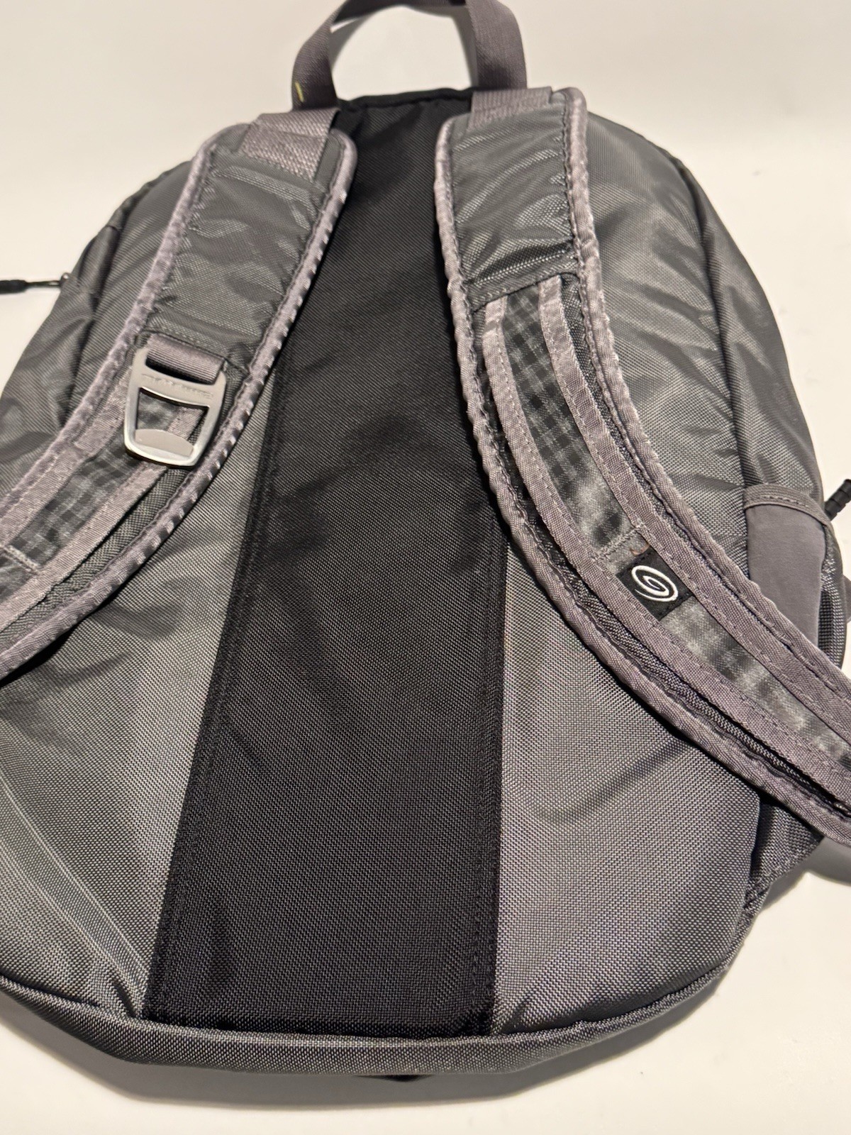 Timbuk2 Backpack Medium Gray Black And Yellow Laptop Bag