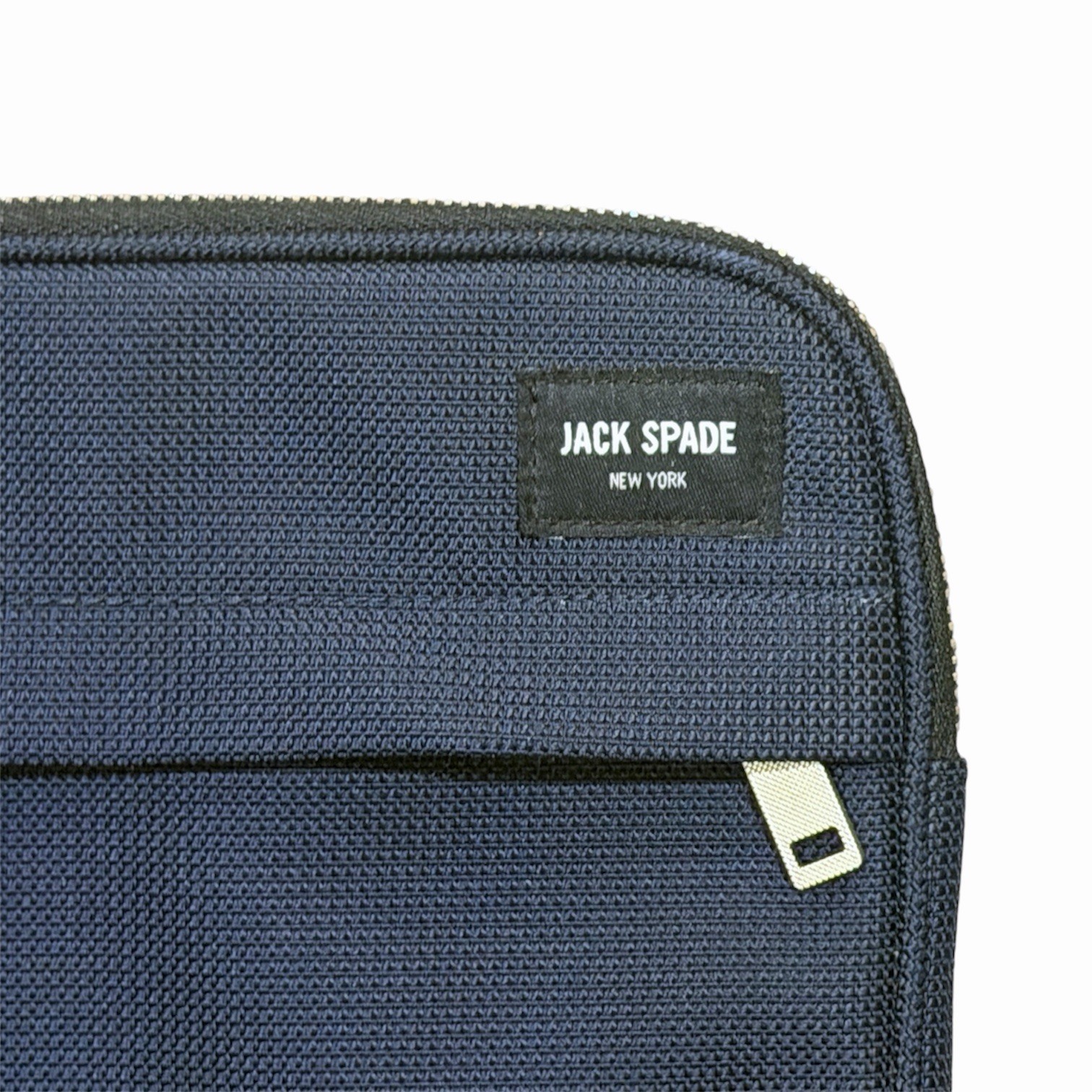 Jack Spade Navy Ballistic Nylon Tech Pouch Protective Travel Tablet Sleeve Pouch