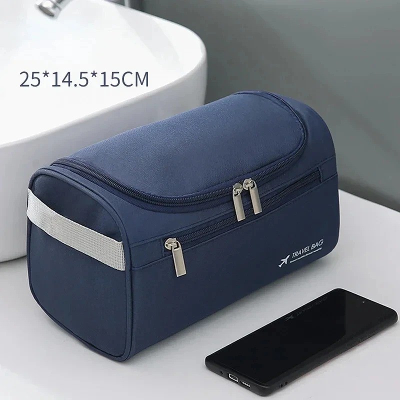 Leather Toiletry Bag for Men Women Dopp Kit Mens Hanging Toiletry Bag Travel